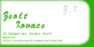 zsolt kovacs business card